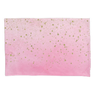 Rosa Rosado Rosa e Dourado Brilho Glam Espelhado C