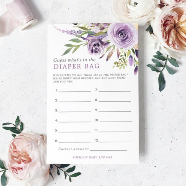 Rosa Roxo Que Está No Jogo Do Chá Da Fralda (Criador carregado)