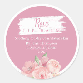 Rosa Salve / balão / Etiqueta de sabão