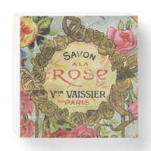 Rosa Savon - Vintage Soap Wooden Box Sinal