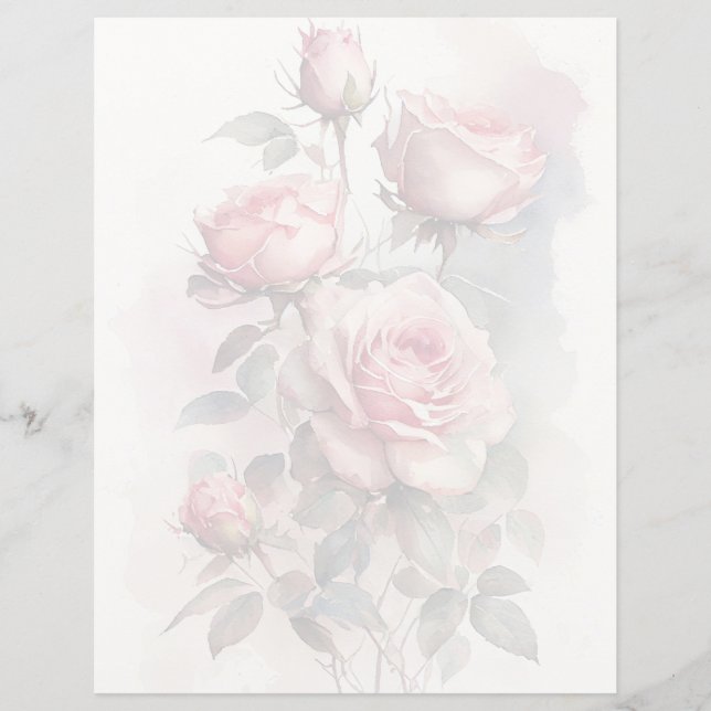 Rosa Scrapbook Paper (Frente)