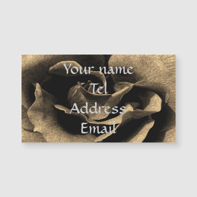 Rosa Sepia na tinta (Frente)