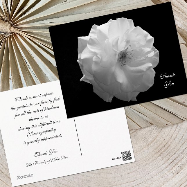 Rosa Simpatia Obrigado Cartão Postal (Criador carregado)