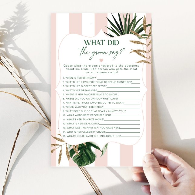 Rosa tropical O que o noivo disse chá de panela? (Criador carregado)