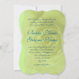 Rosa Verde Convite para Casamento ou Alterar Cor