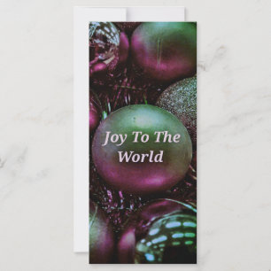 Rosa Verde-Natal Moderno Joy Para O Mundo