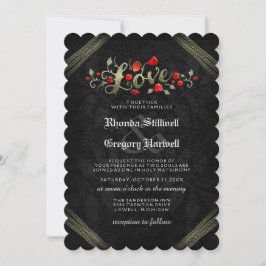 Rosa vermelha ADORA O Convite "JUNTO COM" DO Hallo