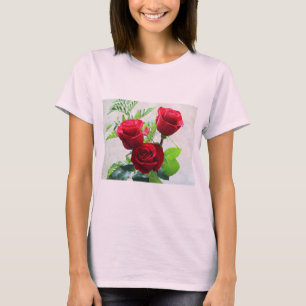 Rosa vermelha Bloom T-Shirt