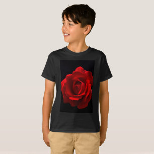 Rosa vermelha Boys cn T-Shirt