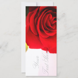 Rosa vermelha Brilhante Adicione Sua Placa Plana D