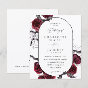 Rosa vermelha de Orçamento Casamento de Morcegos d