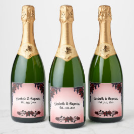 Rosa vermelha Gótica Casamento Personalizado Wi Es