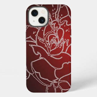 Rosa vermelha iphone 13 gabinete