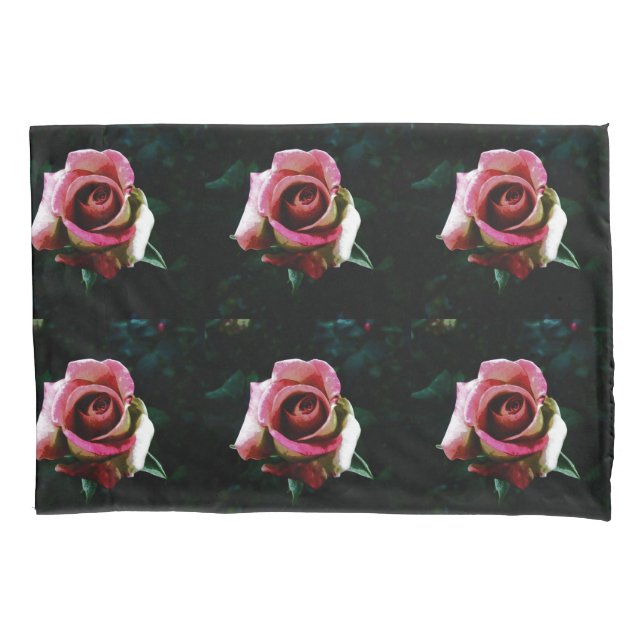 Rosa vermelha pintada a óleo (Frente-Esquerda)