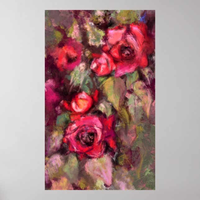 Rosa vermelha Poster (Frente)