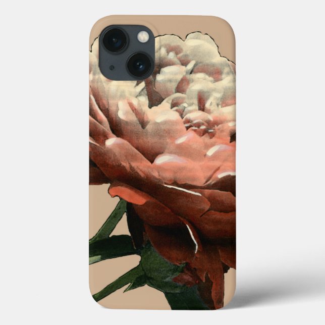 Rosa vermelha Ruby com Destaques Brancos (Verso)