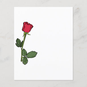 Rosa vermelha solteiro