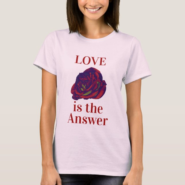 Rosa vermelha T-Shirt (Frente)