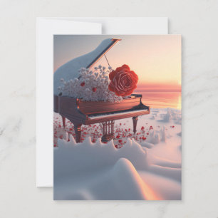 Rosa vermelha Winter Grand Piano
