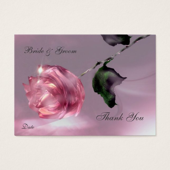 Rosa Wedding Obrigado (Frente)