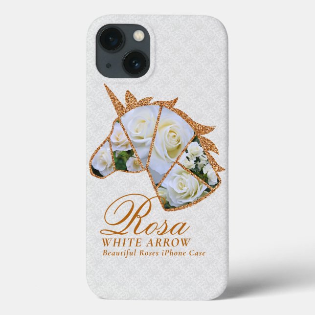 Rosa White Arrow Case-Mate iPhoneケース (Verso)