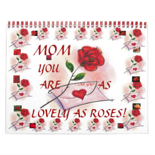 ROSAS adoráveis! Calendário