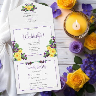 Rosas Amarelas Casamento Floral Violets Boho