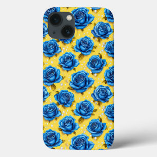 Rosas Azuis de Luxo Design Floral Elegante e Sofis