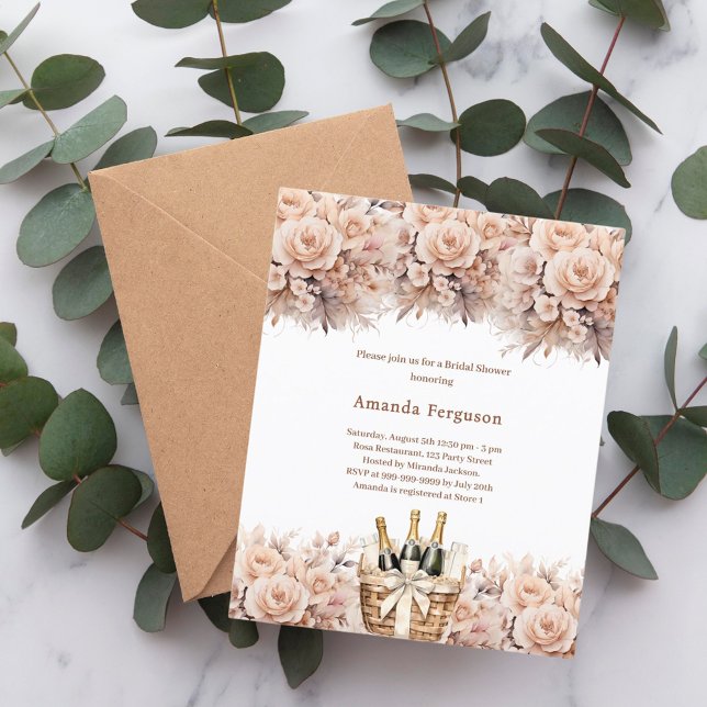 Rosas beges-creme Chá de panela (Criador carregado)