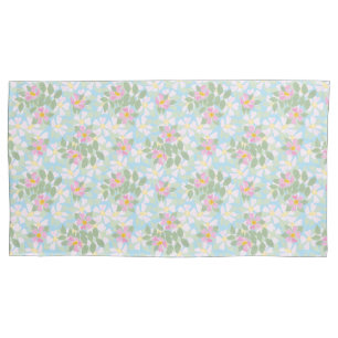 Rosas bonito de Cachorro Rosa e Branco no Azul-Céu