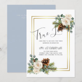 Rosas brancas casamentos no inverno Azul-poeirento