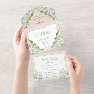 Rosas brancas Orquídeas Boho Floral Casamento
