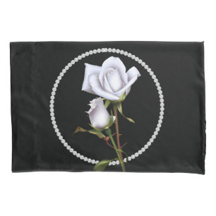 Rosas Brancas Românticas Elegante Floral Glam Pret