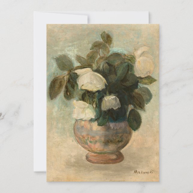 Rosas brancas | Tadeusz Makowski (Frente)