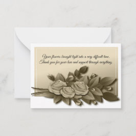 Rosas Cartão de condolências da ramificação do Buq