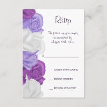Rosas Chic Heirloom RSVP de Casamento