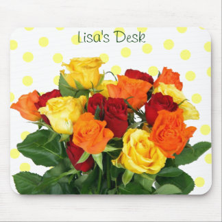 Rosas coloridos Mousepad