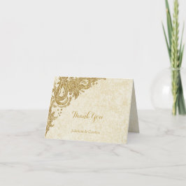 Rosas com Brilho Dourado Vintage em Agradecimento