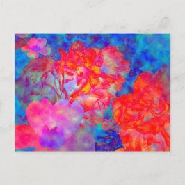 Rosas com efeitos especiais cartão postado