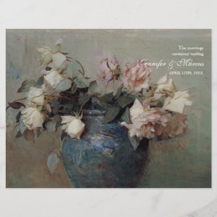Rosas cor-de-rosa de creme impressionista -