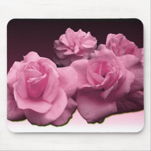 Rosas cor-de-rosa Mousepad