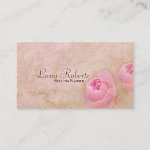 Rosas cor-de-rosa que Wedding cartões de visitas