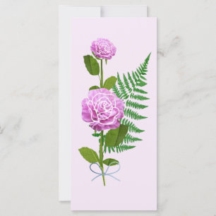 Rosas Cor-de-Rosa & Uma Samambaia
