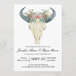 Rosas De Aquarela Convite De Casamento Boêmico