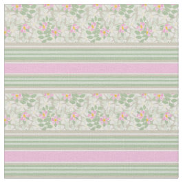 Rosas de Cachorro Branco Rosa-Chic no Tecido com r