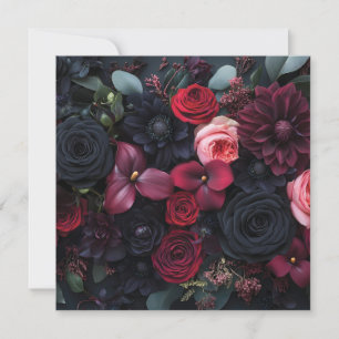 Rosas de Disposição Floral Escuro Elegante
