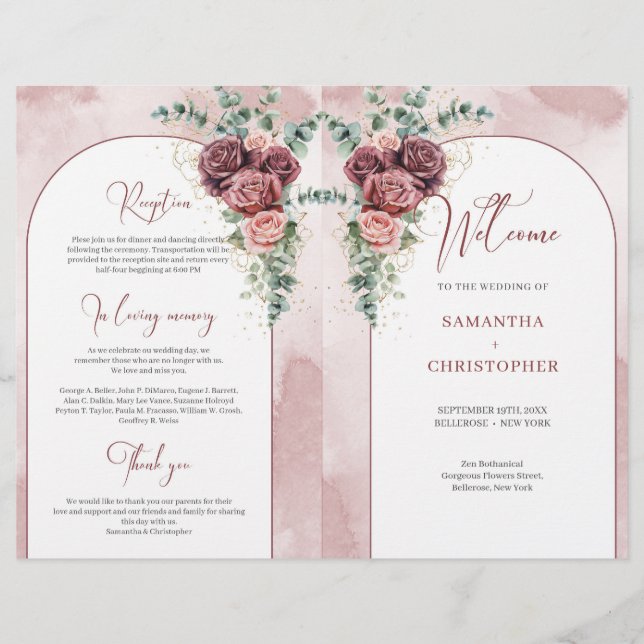 Rosas de eucalipto dobrados de arca russa (Frente)