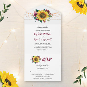 Rosas de girassol Luzes Casamento Floral