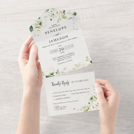 Rosas de Ivory Floral Casamento Botânico
