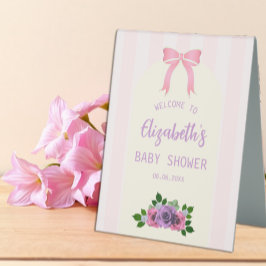 Rosas de jardim Chá de fraldas rosa